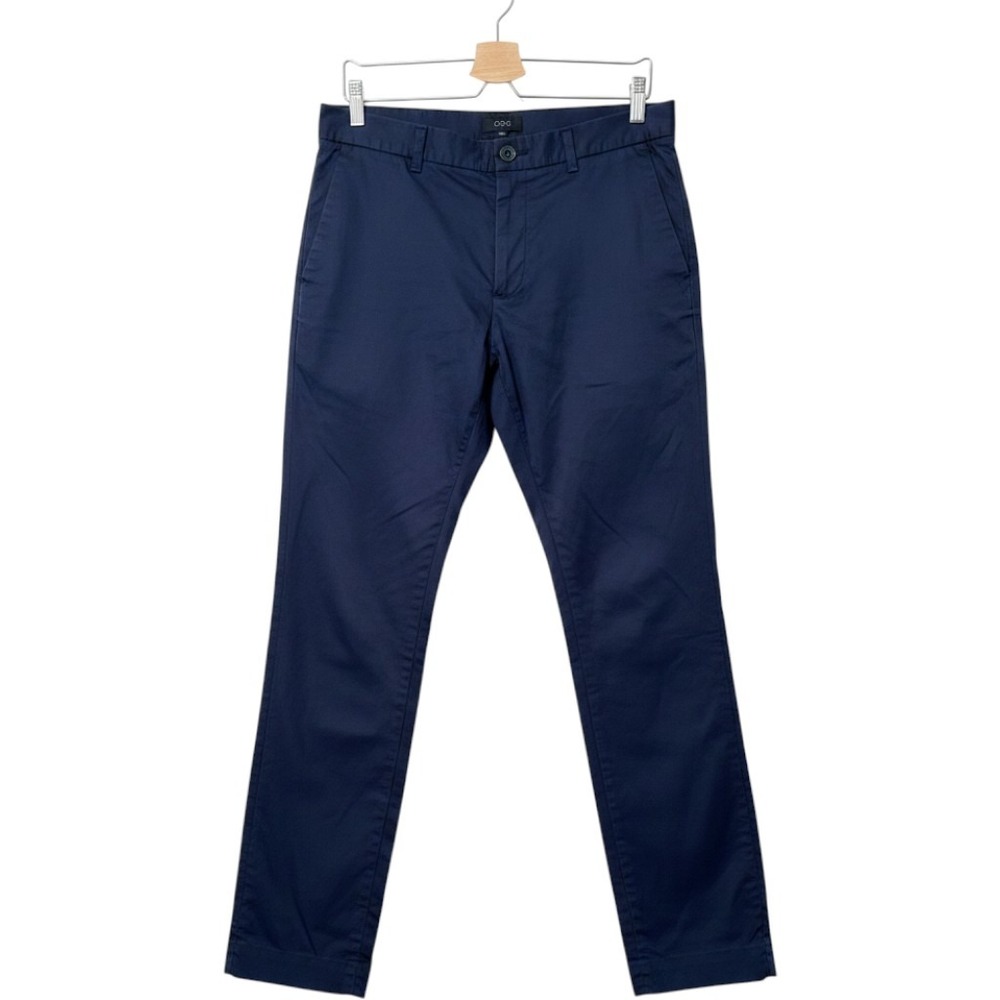 COS‎ Chino Pants 30R Navy Blue Slim Straight Minimalist Dark Academia